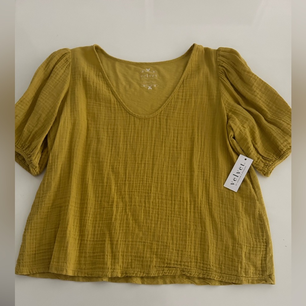 Velvet by Graham and Spencer Louisa Puff Sleeve Blouse